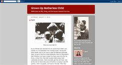 Desktop Screenshot of grownupmotherlesschild.blogspot.com