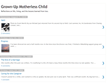 Tablet Screenshot of grownupmotherlesschild.blogspot.com