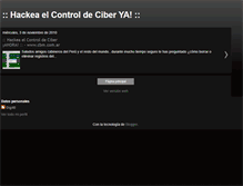 Tablet Screenshot of hackear-control-de-ciber.blogspot.com