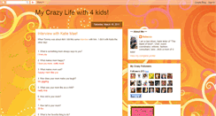 Desktop Screenshot of crazylifewith4kids.blogspot.com