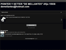 Tablet Screenshot of pointerysetterdemellantes.blogspot.com