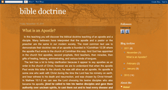 Desktop Screenshot of bibleanddoctrine.blogspot.com