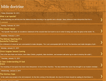 Tablet Screenshot of bibleanddoctrine.blogspot.com