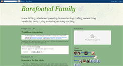 Desktop Screenshot of barefootedfamily.blogspot.com