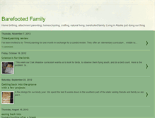 Tablet Screenshot of barefootedfamily.blogspot.com