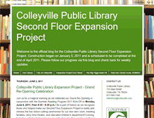 Tablet Screenshot of colleyvillepubliclibrary.blogspot.com