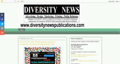 Desktop Screenshot of diversitynewspublications.blogspot.com