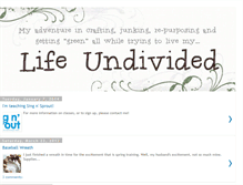 Tablet Screenshot of lifeundivided.blogspot.com