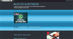 Desktop Screenshot of blogdoaldeymison.blogspot.com