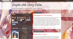 Desktop Screenshot of cherrydivineinsights.blogspot.com