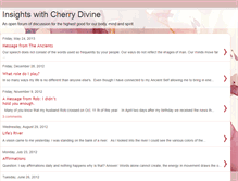 Tablet Screenshot of cherrydivineinsights.blogspot.com