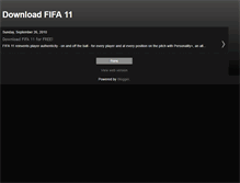 Tablet Screenshot of fifa11freedownload.blogspot.com