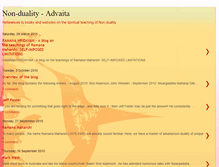 Tablet Screenshot of non-duality-advaita-english.blogspot.com