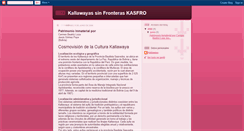 Desktop Screenshot of kallawaya-kasfro.blogspot.com