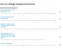 Tablet Screenshot of howtochangekeyboardshortcuts.blogspot.com