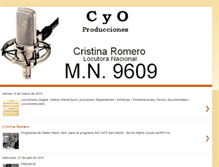 Tablet Screenshot of cyoproducciones.blogspot.com