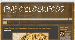 Desktop Screenshot of fiveoclockfood.blogspot.com