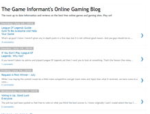 Tablet Screenshot of gameinformantsblog.blogspot.com