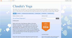 Desktop Screenshot of claudiasyoga.blogspot.com