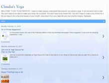 Tablet Screenshot of claudiasyoga.blogspot.com