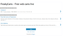 Tablet Screenshot of freakycams.blogspot.com