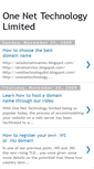 Mobile Screenshot of onenettechnology-domain.blogspot.com