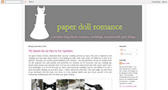 Desktop Screenshot of paperdollromance.blogspot.com