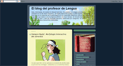 Desktop Screenshot of elblogdelprofesordelengua.blogspot.com