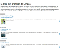 Tablet Screenshot of elblogdelprofesordelengua.blogspot.com