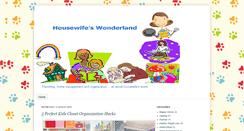 Desktop Screenshot of housewifeswonderland.blogspot.com