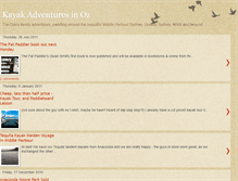 Tablet Screenshot of kayakadventuresinoz.blogspot.com