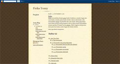 Desktop Screenshot of fisikayenny.blogspot.com