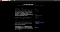 Desktop Screenshot of baselworld-job.blogspot.com