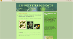 Desktop Screenshot of lesrecettesdumonde.blogspot.com