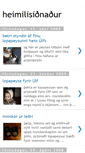 Mobile Screenshot of heimilisidnadur.blogspot.com