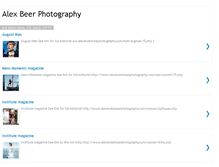 Tablet Screenshot of alexbeerphotography.blogspot.com