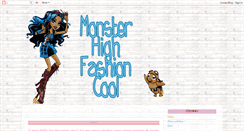 Desktop Screenshot of monsterhighfashioncool.blogspot.com