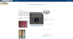 Desktop Screenshot of ceebeedesigns.blogspot.com