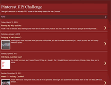 Tablet Screenshot of pinterestdiychallenge.blogspot.com