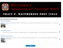 Tablet Screenshot of maricopavfw.blogspot.com