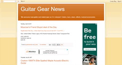 Desktop Screenshot of guitargearnews.blogspot.com