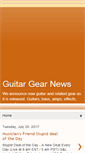 Mobile Screenshot of guitargearnews.blogspot.com