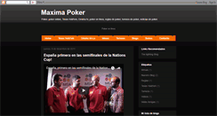 Desktop Screenshot of maximapoker.blogspot.com