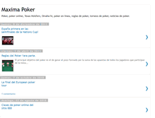 Tablet Screenshot of maximapoker.blogspot.com