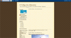 Desktop Screenshot of codigodosalimentos.blogspot.com