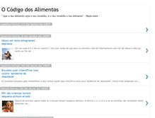 Tablet Screenshot of codigodosalimentos.blogspot.com