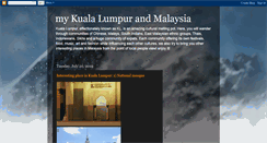 Desktop Screenshot of mymalaysiakualalumpur.blogspot.com