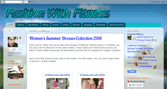 Desktop Screenshot of fashionwithfitness.blogspot.com