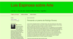 Desktop Screenshot of luisespinosasobrearte.blogspot.com