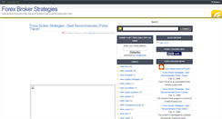 Desktop Screenshot of forex-broker-strategies.blogspot.com
